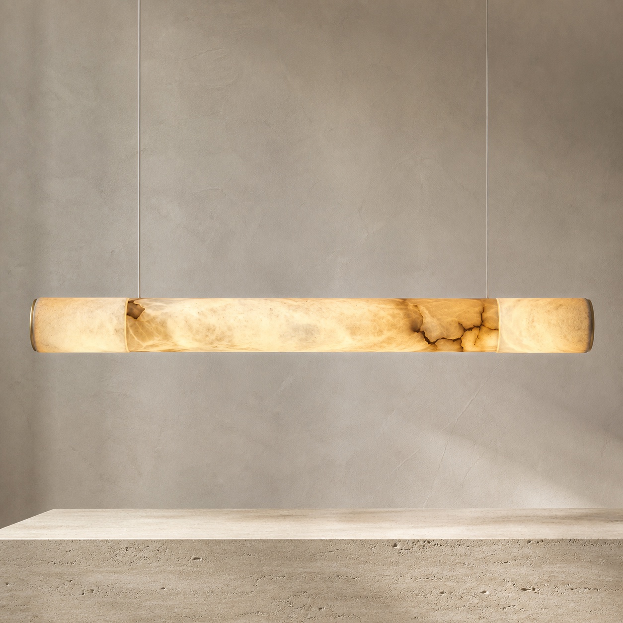 Aurelia Alabaster Linear Chandelier