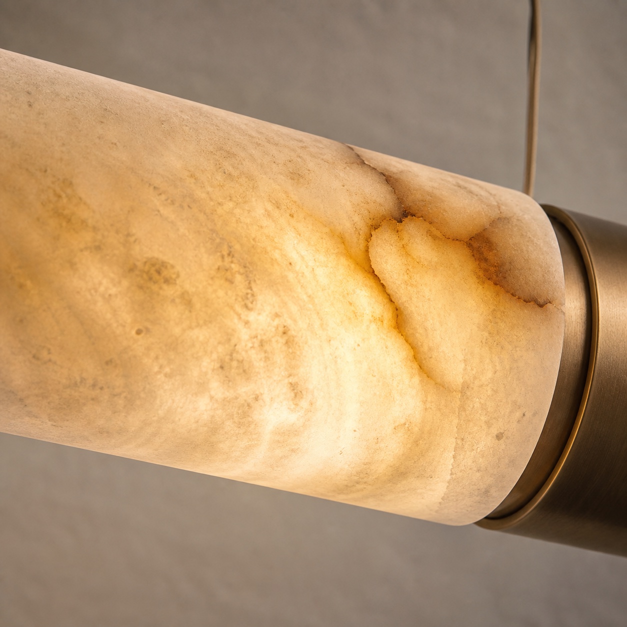 Aurelia Alabaster Linear Chandelier, view 4