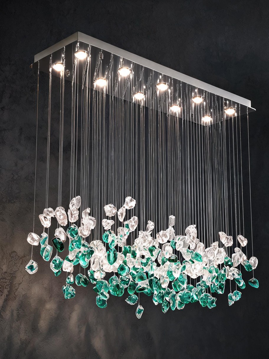 Laguna Rainfall Glass Chandelier