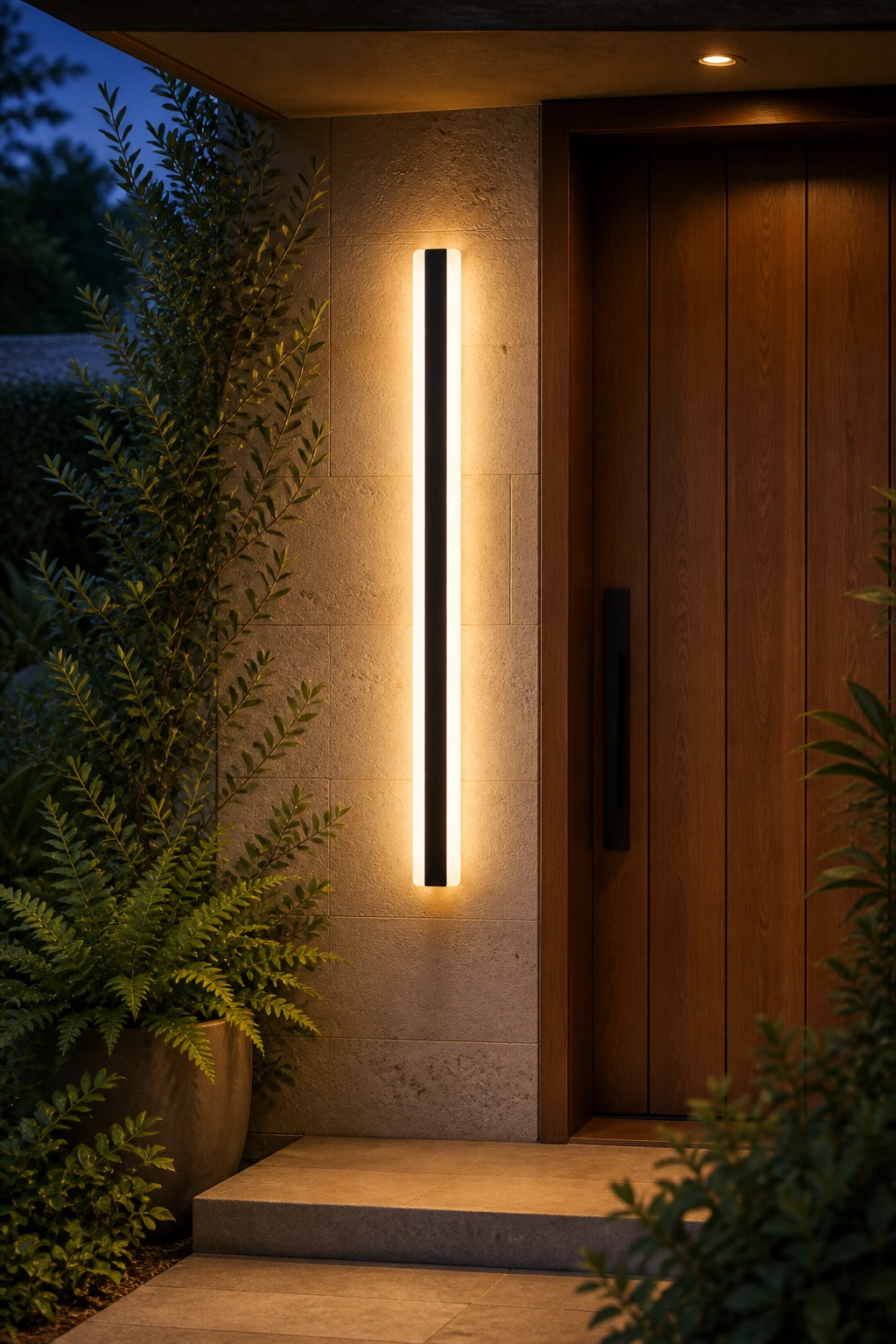 Riva Linear Outdoor Wall Light, view 2